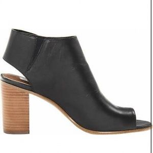 Steve Madden Nonstp Black Open-toe Bootie (6.5)